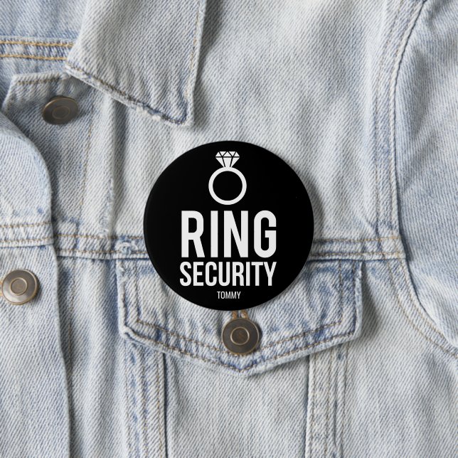Ring Security 7.5 Cm Round Badge (In Situ)