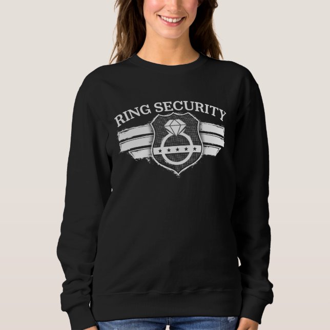 Ring Security Badge  Best Man or Ring Bearer Sweatshirt (Front)