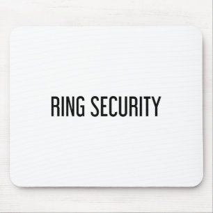 Ring Security Funny Wedding Bride Groom Party Gift Mouse Pad