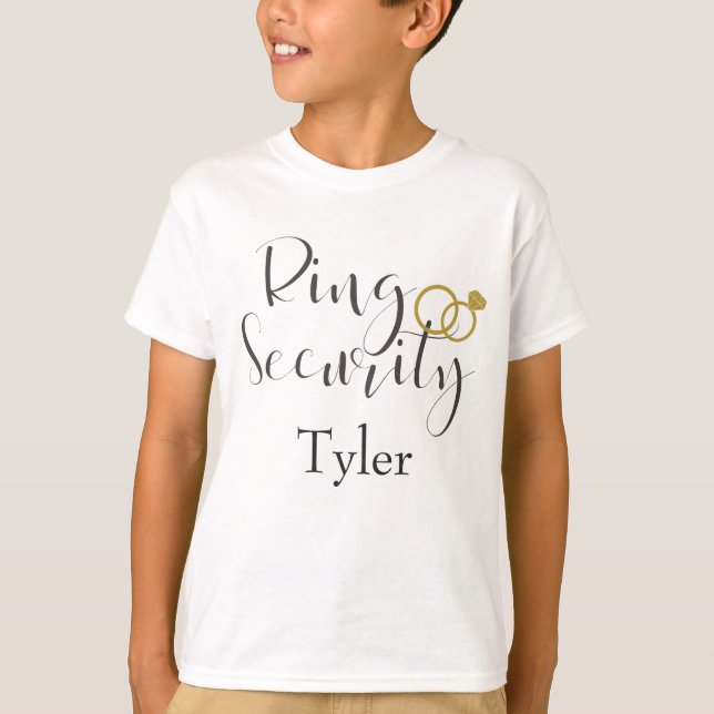 Ring Security Ring Bearer T-Shirt (Front)