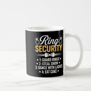 Ring Security Wedding Party Funny Ring Bearer 2 Coffee Mug