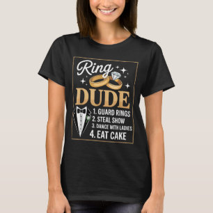 Ring Security Wedding Party Funny Ring Bearer 7 T-Shirt