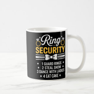 Ring Security Wedding Party Funny Ring Bearer Coffee Mug