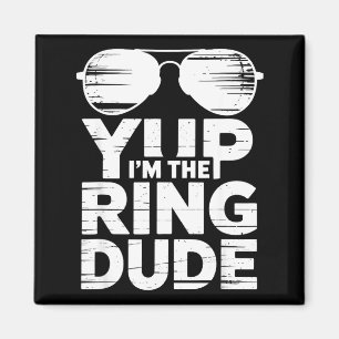 Ring Security Wedding Party Funny Ring Bearer  Magnet