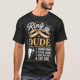 Ring Security Wedding Party Funny Ring Bearer T-Shirt