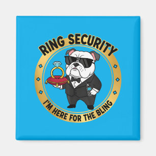 Ring Security Wedding Party Ring Bearer Gift Men Magnet