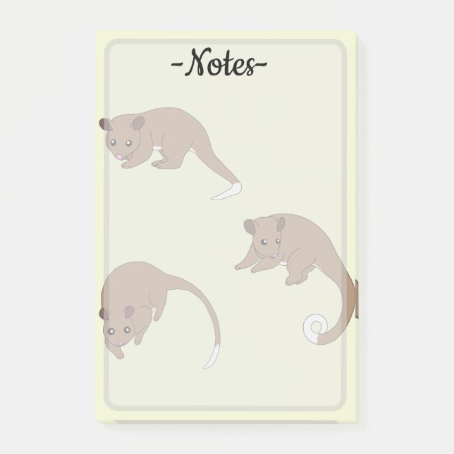 Ring Tail Possums Post-it Notes (Front)