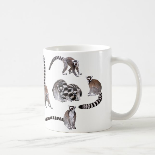 Ring-tailed lemur coffee mug (Right)