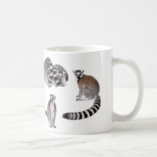 Ring-tailed lemur coffee mug
