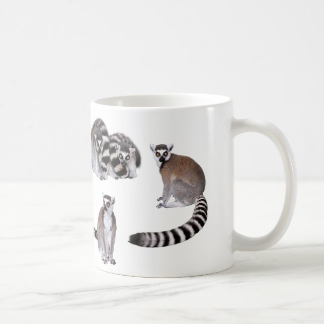 Ring-tailed lemur coffee mug (Right)