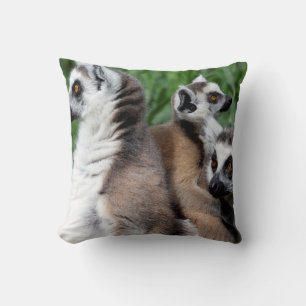 Ring-tailed Lemur Family Cushion