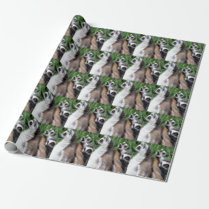 Ring-tailed Lemur Family Wrapping Paper