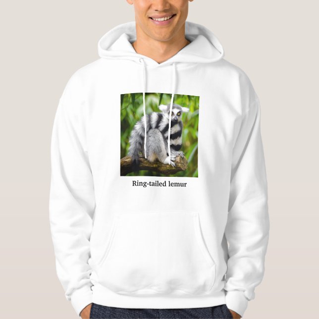 Ring-tailed lemur hoodie (Front)