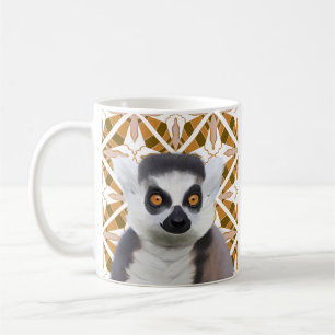 Ring-Tailed Lemur Madagascar Wildlife Coffee Mug