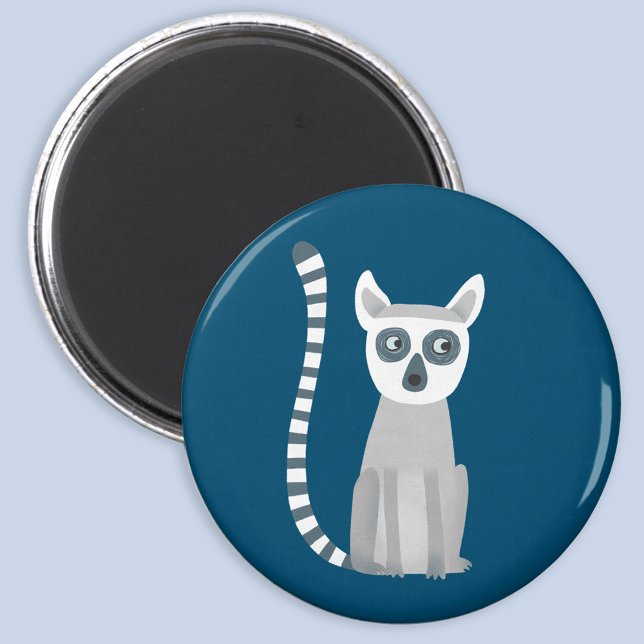 Ring Tailed Lemur Magnet (Fun ring tailed lemur magnet)