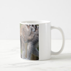 Ring-Tailed Lemur Mother And Baby Coffee Mug