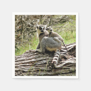 RING-TAILED LEMUR NAPKIN