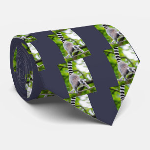 Ring-tailed lemur tie
