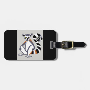 Ring-tailed LEMUR - Wildlife - Nature -Black Luggage Tag