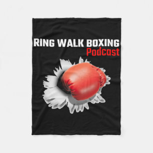 Ring Walk Boxing Podcast Fleece Blanket