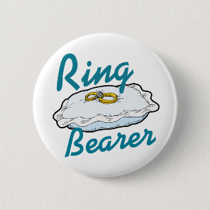 Ringbearer 6 Cm Round Badge