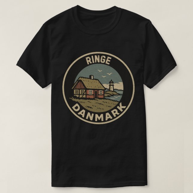 Ringe, Denmark Danmark  T-Shirt (Design Front)
