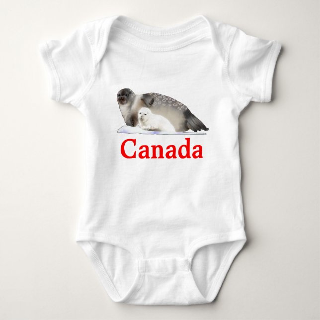 Ringed Seal Baby Bodysuit (Front)