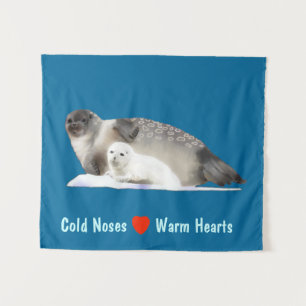 Ringed Seal - Cold Noses Warm Hearts Tapestry