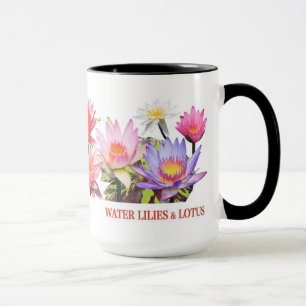 RINGER MUG FOR WATER LOTUS FLOWER