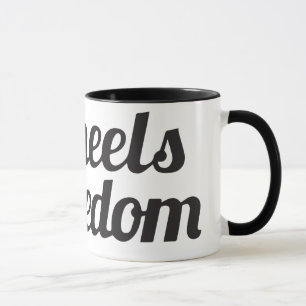 Ringer Two Wheels to Freedom mug