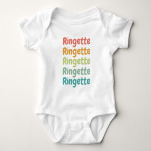 Ringette Cute Retro Ringette Player Gifts Baby Bodysuit