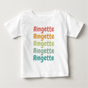 Ringette Cute Retro Ringette Player Gifts Baby T-Shirt