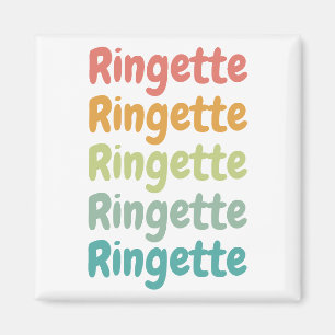 Ringette Cute Retro Ringette Player Gifts Magnet
