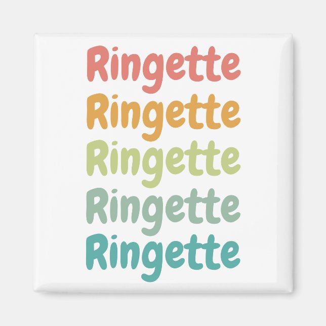 Ringette Cute Retro Ringette Player Gifts  Magnet (Front)