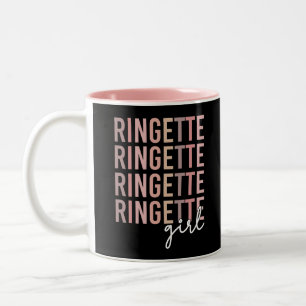 Ringette Girl   Gifts for Ringette Player Two-Tone Coffee Mug