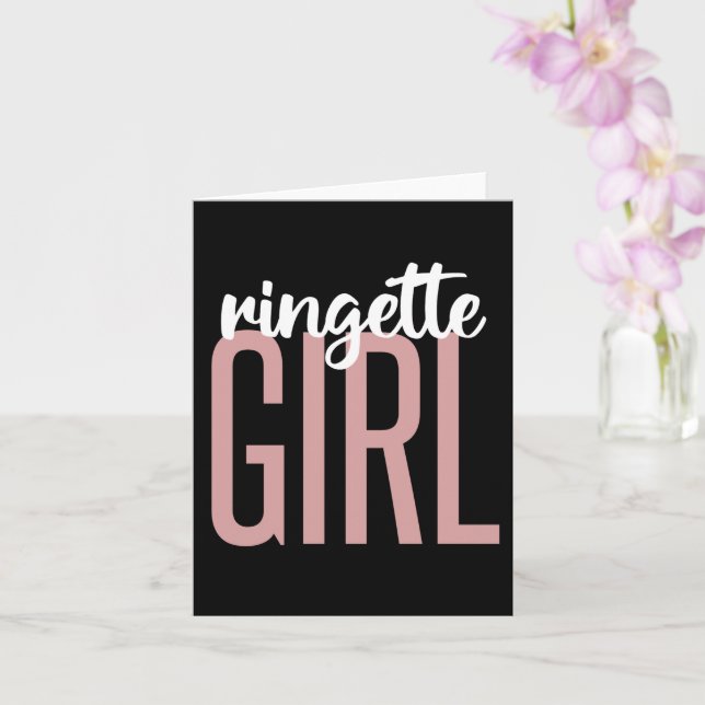 Ringette Girl | Gifts for Ringette Players Card (Orchid)