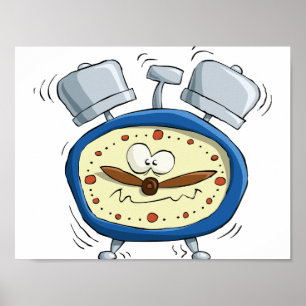 Ringing Alarm Clock Poster