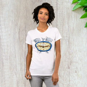 Ringing Alarm Clock Time Piece Womens T-Shirt