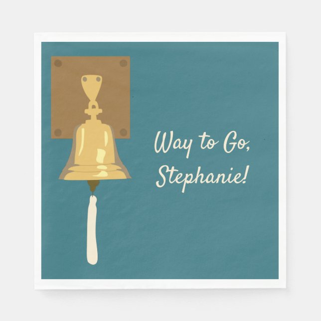 Ringing Cancer Bell, Finished Treatment Napkin (Front)