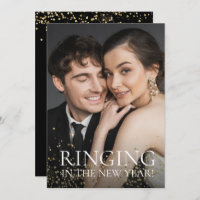 Ringing in the New year Save the date photo