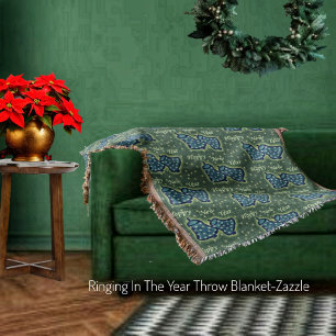 Ringing In The Year Throw Blanket