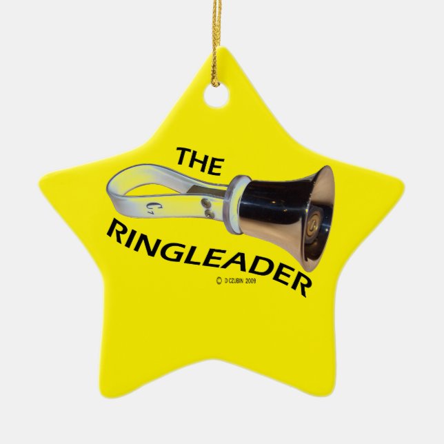 Ringleader Ceramic Ornament (Front)