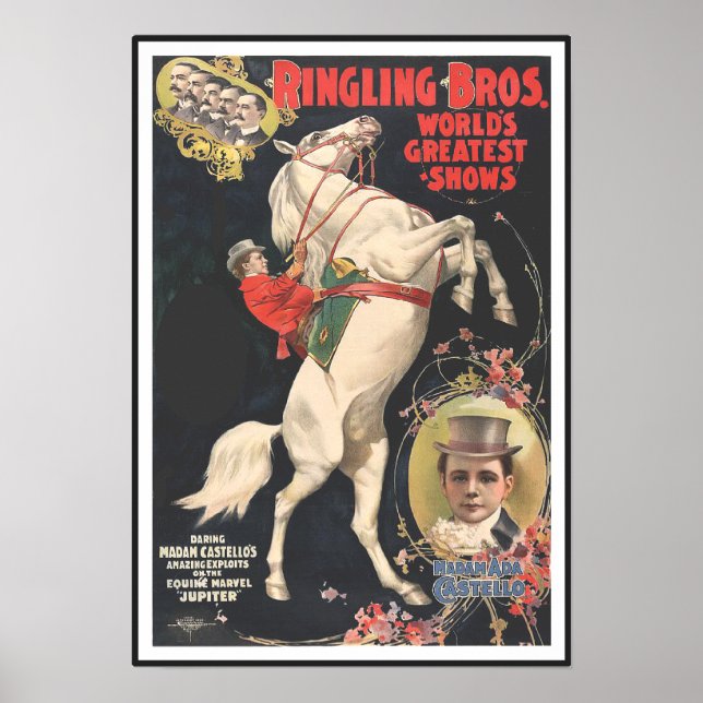 Ringling Bros 1899 CIRCUS POSTER (Front)