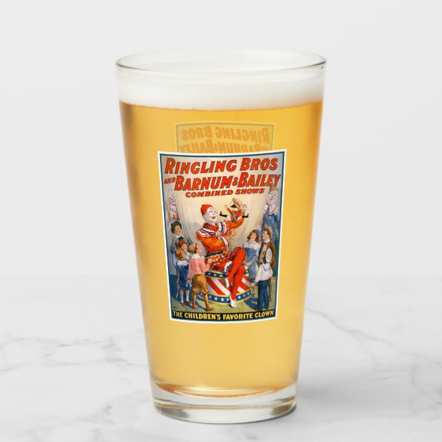 Ringling Bros and Barnum & Bailey Circus Glass (Front Filled)