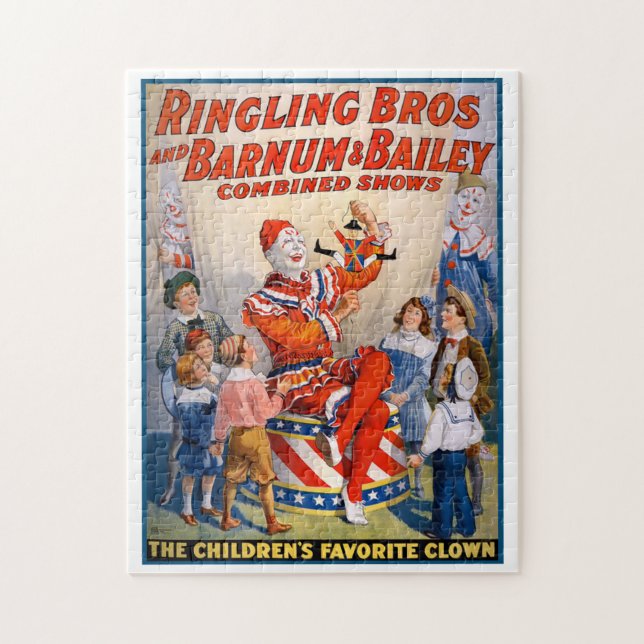 Ringling Bros and Barnum & Bailey Circus Poster Jigsaw Puzzle (Vertical)