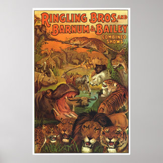 Ringling Bros and Barnum & Bailey Combined Shows Poster