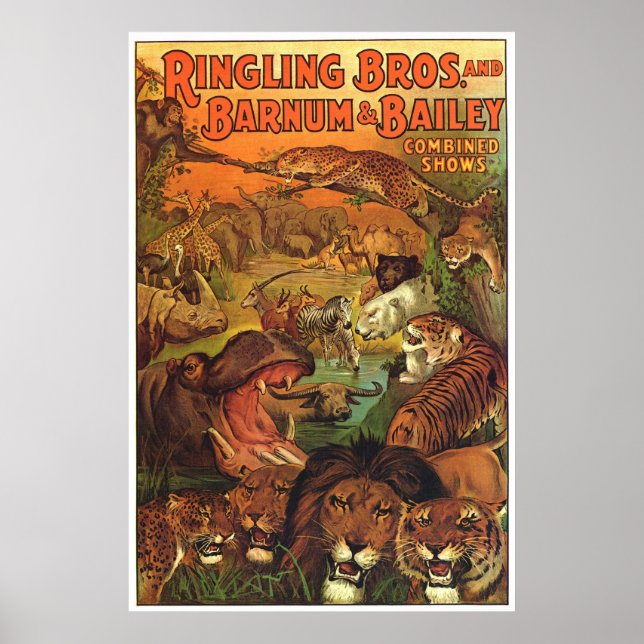 Ringling Bros and Barnum & Bailey Combined Shows Poster (Front)