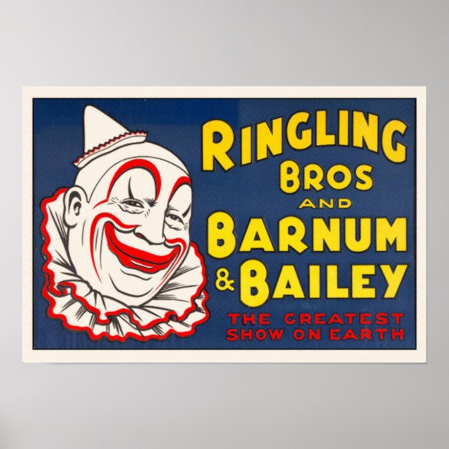 Ringling Bros Circus Clown Poster (Front)