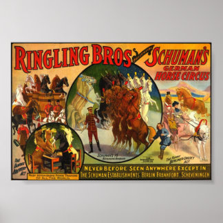 Ringling Bros Circus Poster vintage