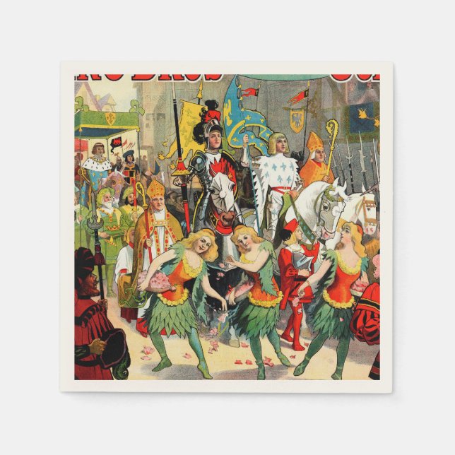 Ringling Bros: Joan of Arc Napkin (Front)